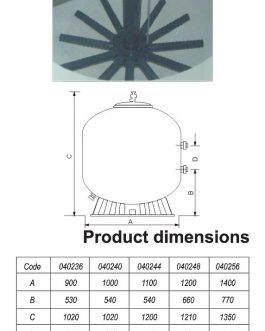 Side Mount Sand Filter – 900mm