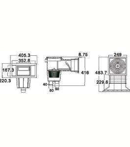 <h1>Wide Mouth Wall Skimmer<h1/>